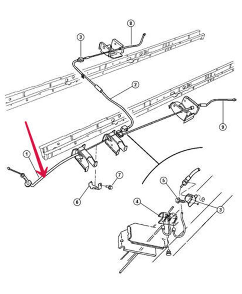 New Parking Brake Cable Fit for Chrysler Grand Town & Country 06-07 04721246AC