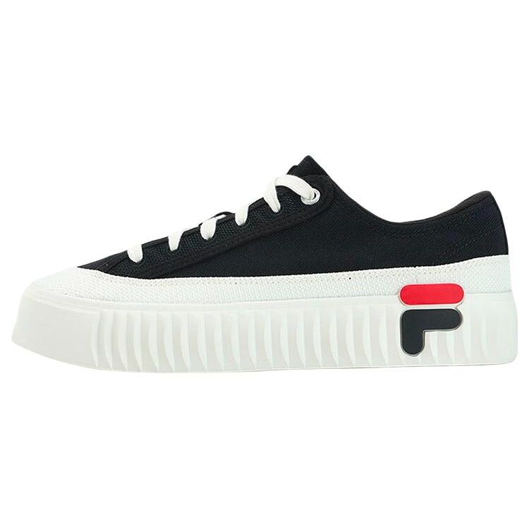 Fila Gear Casual Comfortable Low-Top Skate Shoes Women Sneaker Black White F12W322310FBG