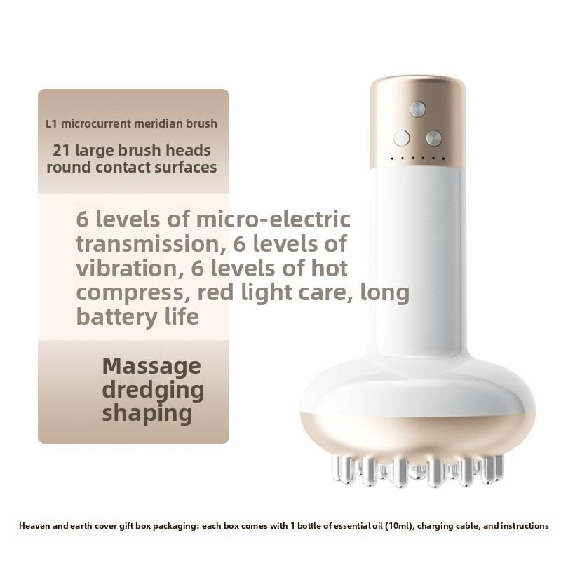 

Электрическая меридианная щетка Микротоковая массажная щетка Скребковый массажер Артефакт для здоровья и физиотерапии Вибрационный горячий компресс Скребковый инструмент