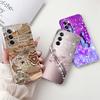 For Cover Oppo Reno12 Pro CPH2629 / Reno 12 5G CPH2625 Phone Case Colorful Flower Butterfly Lxuru Women Fashion Soft Siliocne