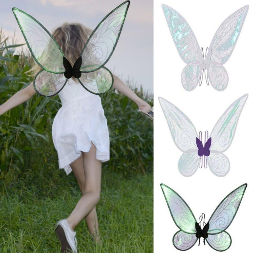 Cosplay Props Girl Butterfly Wings Organza Elf Angel Wing Fairy Wings  Party Accessories