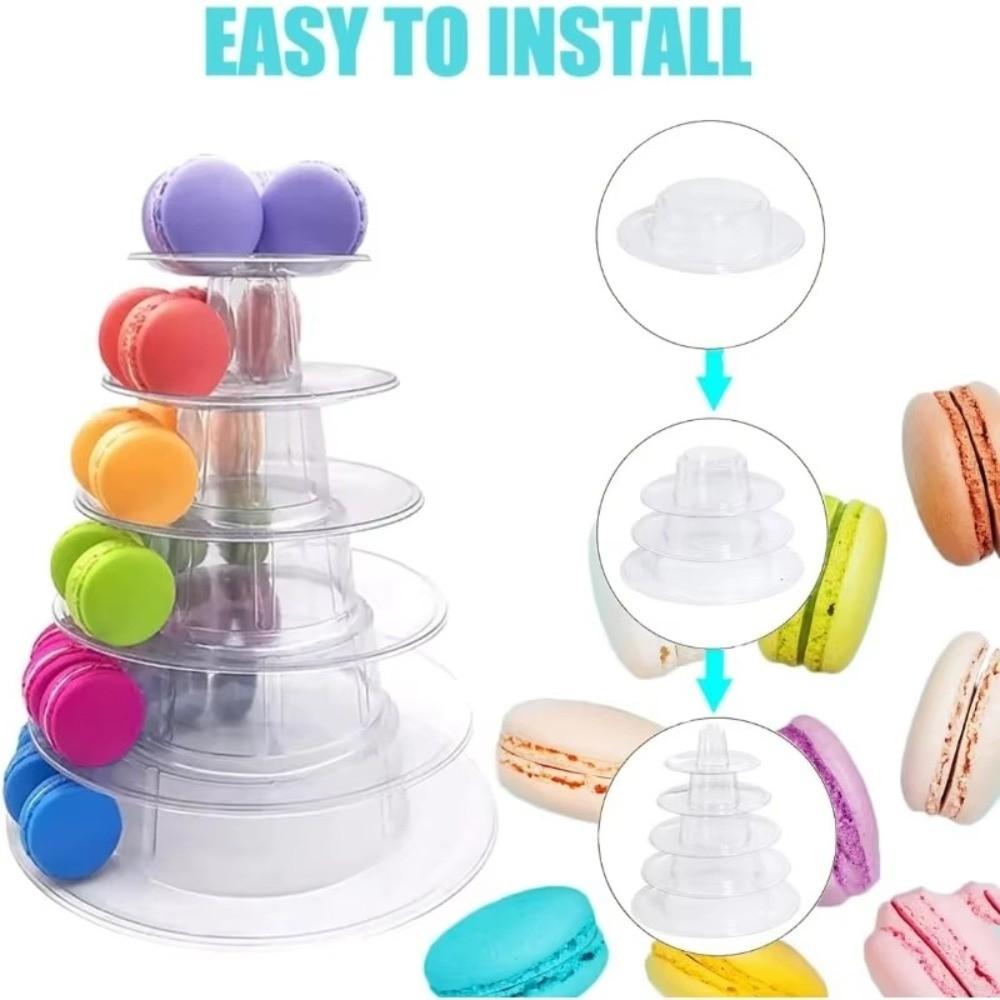 Transparent Cake Display Rack Lightweight Dessert Display Rack Macaron Tower Stand Wedding Party