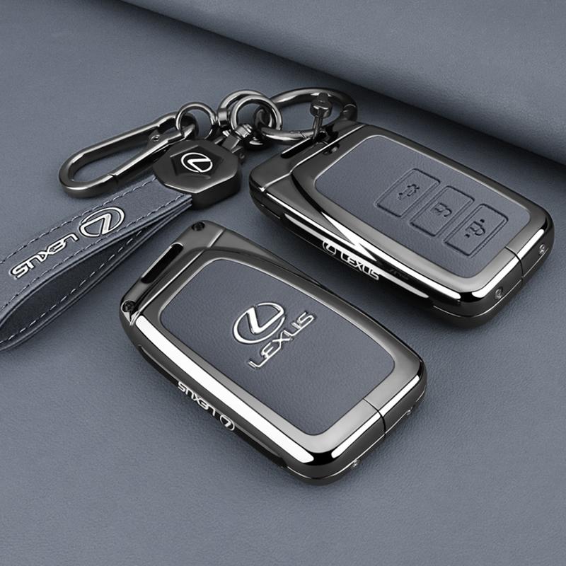 Leather Car Remote Key Fob Case Cover Shell for Lexus NX GS RX IS ES GX LX RC 200 250 350 LS 450H 300H IS250 IS300h Accessories