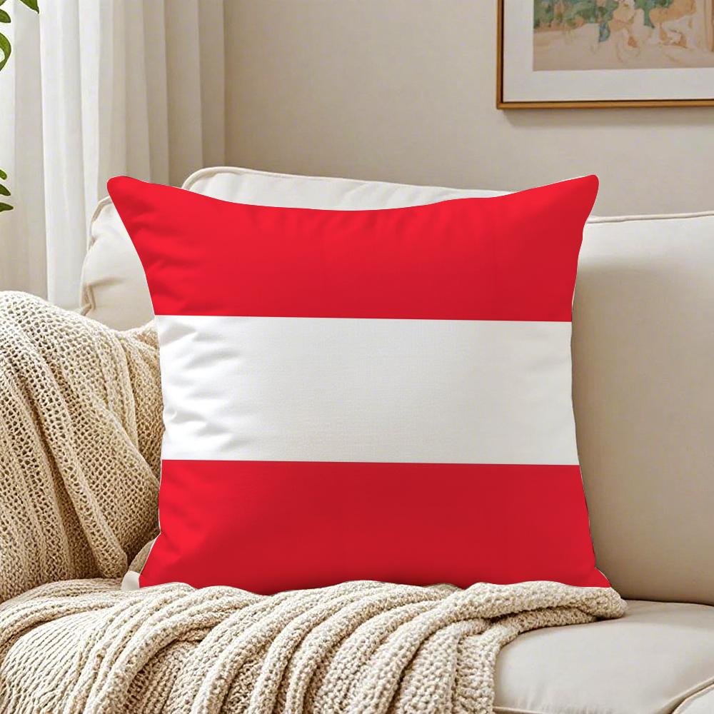 

Fashion Casual Minimal AAustria icon Cushion Cover Linen Pillowcase Soft for Sofa Bed Home Room Decor 30x30cm