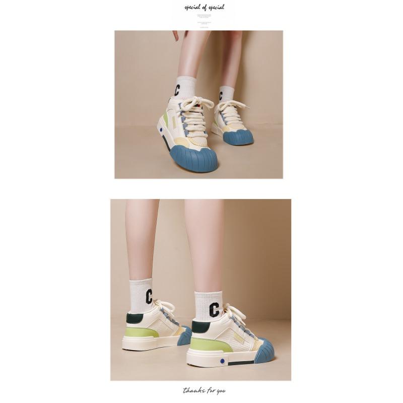 Autumn New Thick Soled Height Increasing White Shoes for Casual and Versatile Sports