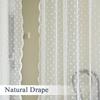 Dot Yarn Through Rod Window Screen Warp Knitted Lace Finished Semi-Blackout Curtain