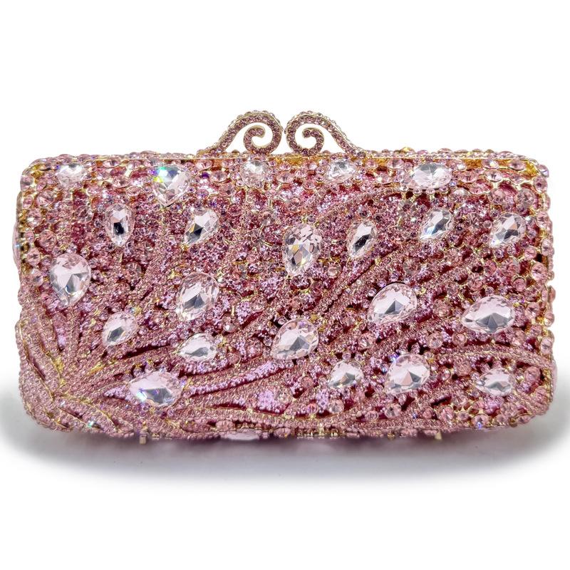 Large Stone Clutches Bags Woman Silver/Gold Diamond Evening Bag Crystal Party Prom Handbag Wedding Bridal Gala Rhinestone Purse