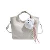 Korean Version Woven Handbag Bag Women's 2025 New Fashion Versatile Shoulder Messenger Bag Large-capacity Commuter Bucket Bag