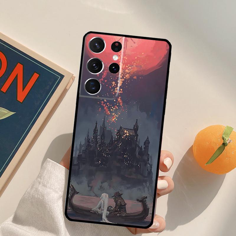 Bloodborne Dark Souls Phone Case For Samsung Galaxy S22 S23 S21 Ultra S20 FE S8 S9 S10 Plus Note 10 20 Ultra Cover