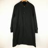 USED/COMME CA COLLECTION Cotton Balmacaan Coat Size 3 Black Made In Japan Cupra Lining