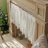 100% Cotton Vintage Embroider Fabric Blackout  Short Curtains Kitchen Bedroom Bathroom Cabinet Home Decor Rod Pocket Cafe