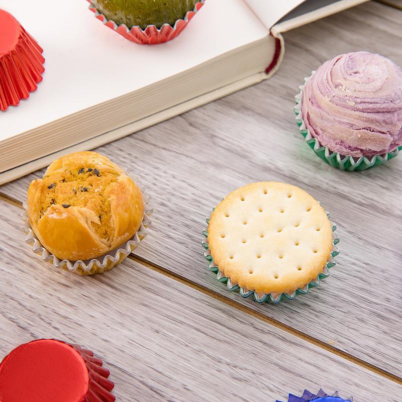 Baking Paper Cups Aluminum Foil Thickened Gold Silver For Cake Cupcake Baking Supplies