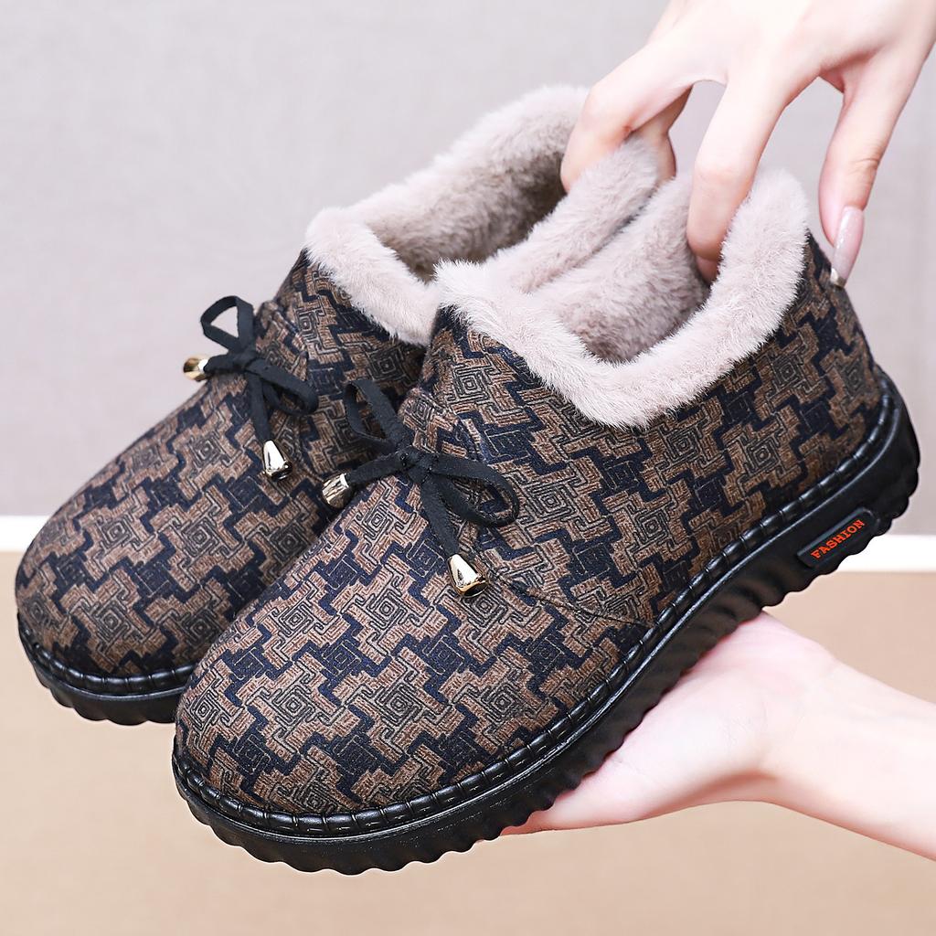 Women's Shoes Autumn and Winter Cotton Shoes Women's Winter Plush Shoes Fluffy Shoes Soft Sole Casual Warm Winter Shoes