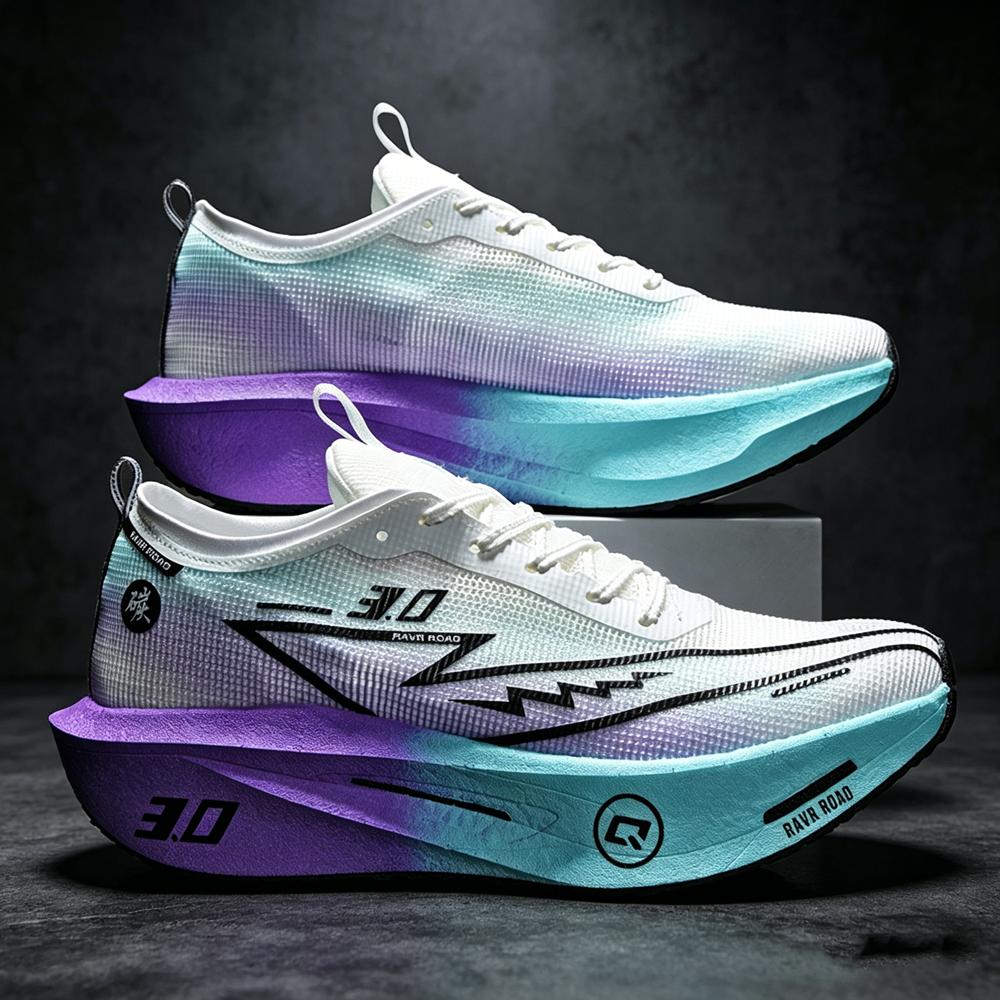 Herren Laufschuhe Carbonplatte Marathon Sport Spezialität Atmungsaktiv Leichtgewicht Damen Athletische Rutschfeste Sneaker