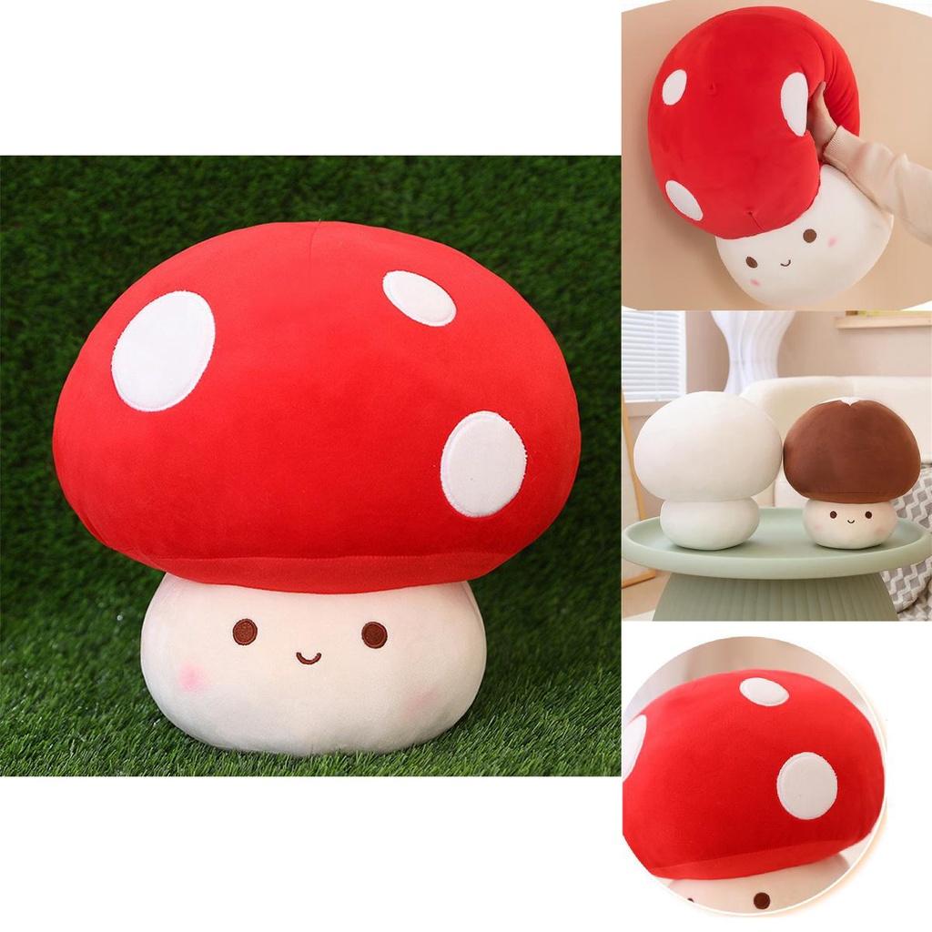 Red Umbrella Mushroom Plush Toy Soft And Cuddly!