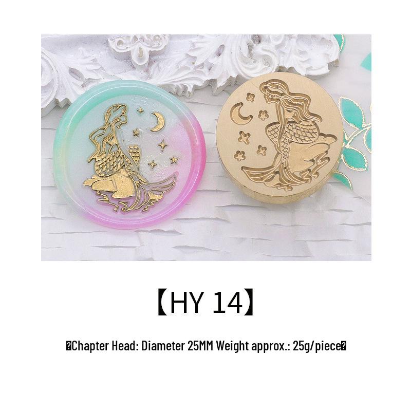Ocean Series Wax Seal Stamp: Mermaid, Begonia, Whale