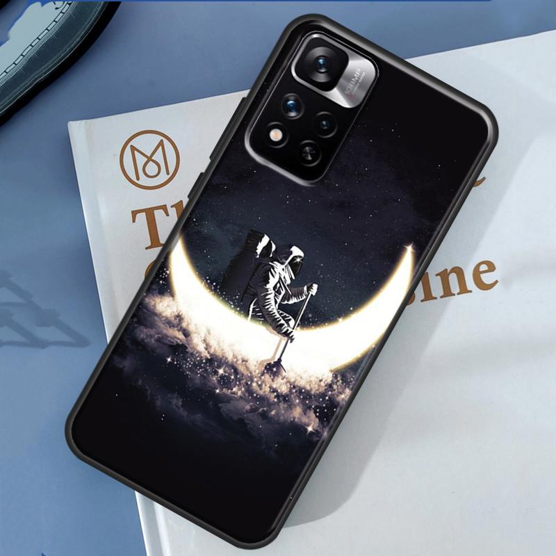 Moon Stars Space Astronaut Case For Xiaomi Redmi Note 14 13 Pro 12 11 9 10 9S 10S 11S 12S Redmi 13C 10C 12C 14C Cover