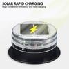Solar Powered Magnetic Car Roof Mount Warning Light Wireless Strobe Beacon Emergency Sensor Flashing Signal Lamp For Vehicle