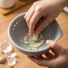 Keramik-Knoblauchreibe-Schale mit Kräutermahlfläche und Ausgießnase für den Küchengebrauch Kräuter- und Gewürzzubereitungswerkzeug