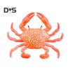 2Pcs 8CM/10G Soft Crab Lure Floating Bionic Crab Bait Colorful TPR Artificial Bait Saltwater Freshwater Fishing Accessories