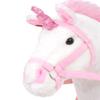 VidaXL Plush Toy Unicorn White and Pink XXL 91328