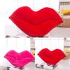 Luxuriös weiches rotes Lippenförmiges Plüschkissen Ideal für Komfort und Geschenke