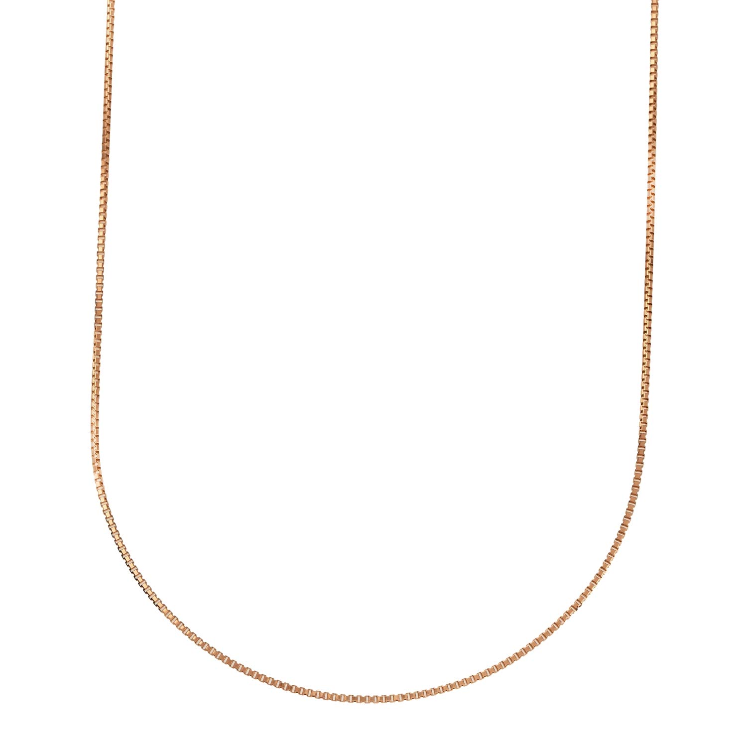 

Pink Gold 18K Venetian 45cm [Fairy Carret] Necklace, Gold, Chain, (Heart-Shaped Adjuster, 0.8mm Width, Approx. 2g)