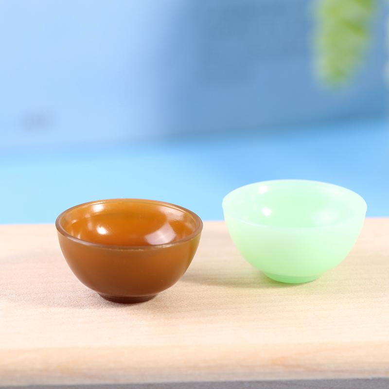 5Pcs 1:12 Dollhouse Miniature Round Bowl Model Kitchen Dinning Accessories
