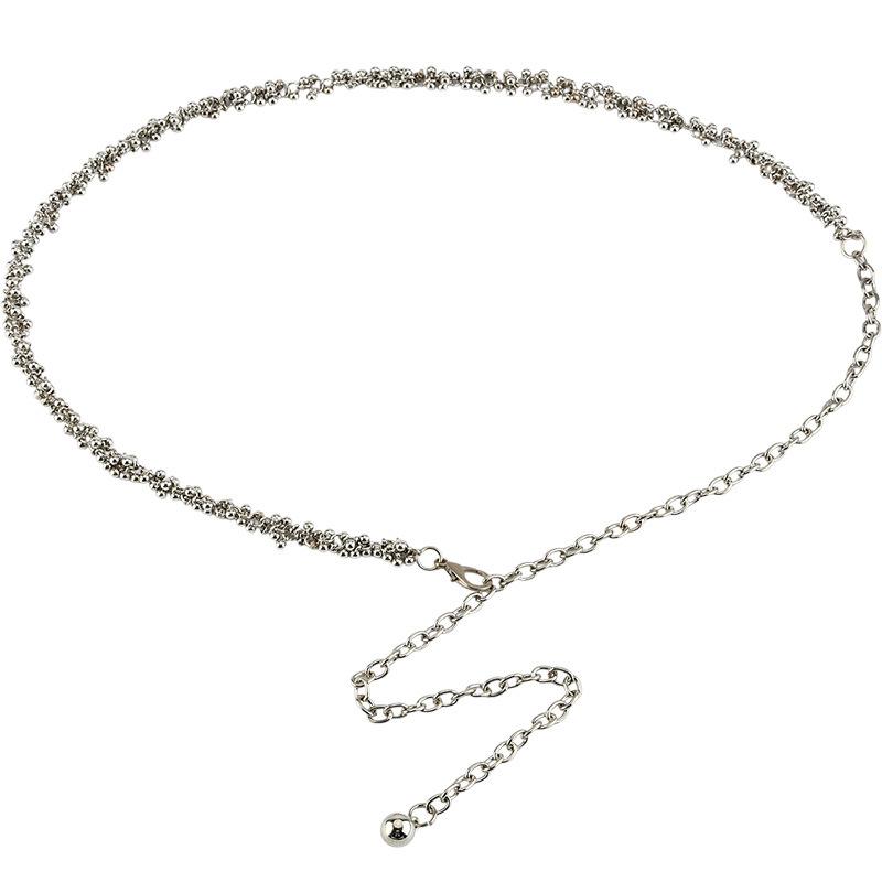 

Французский Ретро Чистый Нишевый Металлический Пояс Цепочка Женский Декоративный Платье Костюм Бисер Аксессуары Ремень Девочки