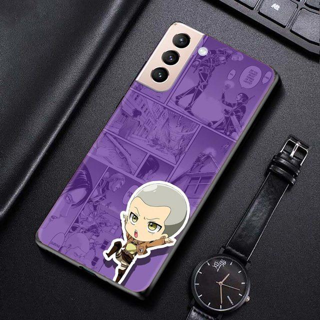 

Чехол для Samsung S21 S20 Ultra S10 Plus Lite S21 S20 Fe 5g Galaxy S10e S9 S8 S7 Edge, силиконовый чехол, супер милый, Атака Титанов For Samsung S7