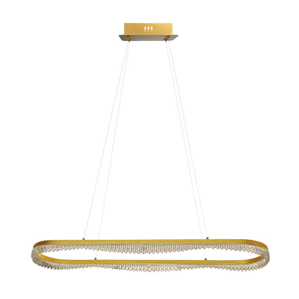 Lampa Wisząca Nowoczesna Złota Dekoracyjna Led 45W Preciosa Milagro