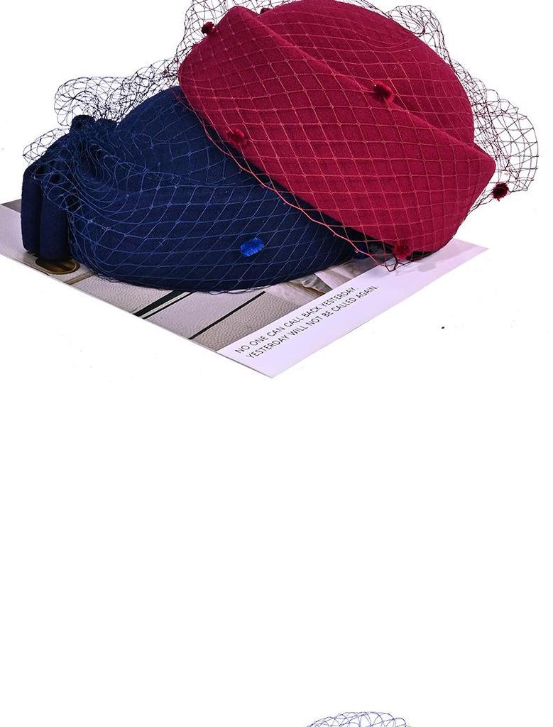 Cappello Pillbox in Feltro di Lana con Temperamento Europeo e Americano: Cappello da Stewardessa Jazz Retrò Autunno/Inverno in Stile Britannico.