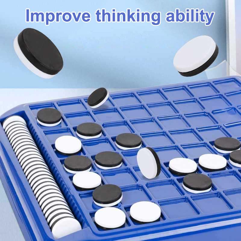 Overturn Chess Black White Chess Board Parent Child Interactive Party Two-Player Battle Tabletop Game Thinking Reasoning Toy