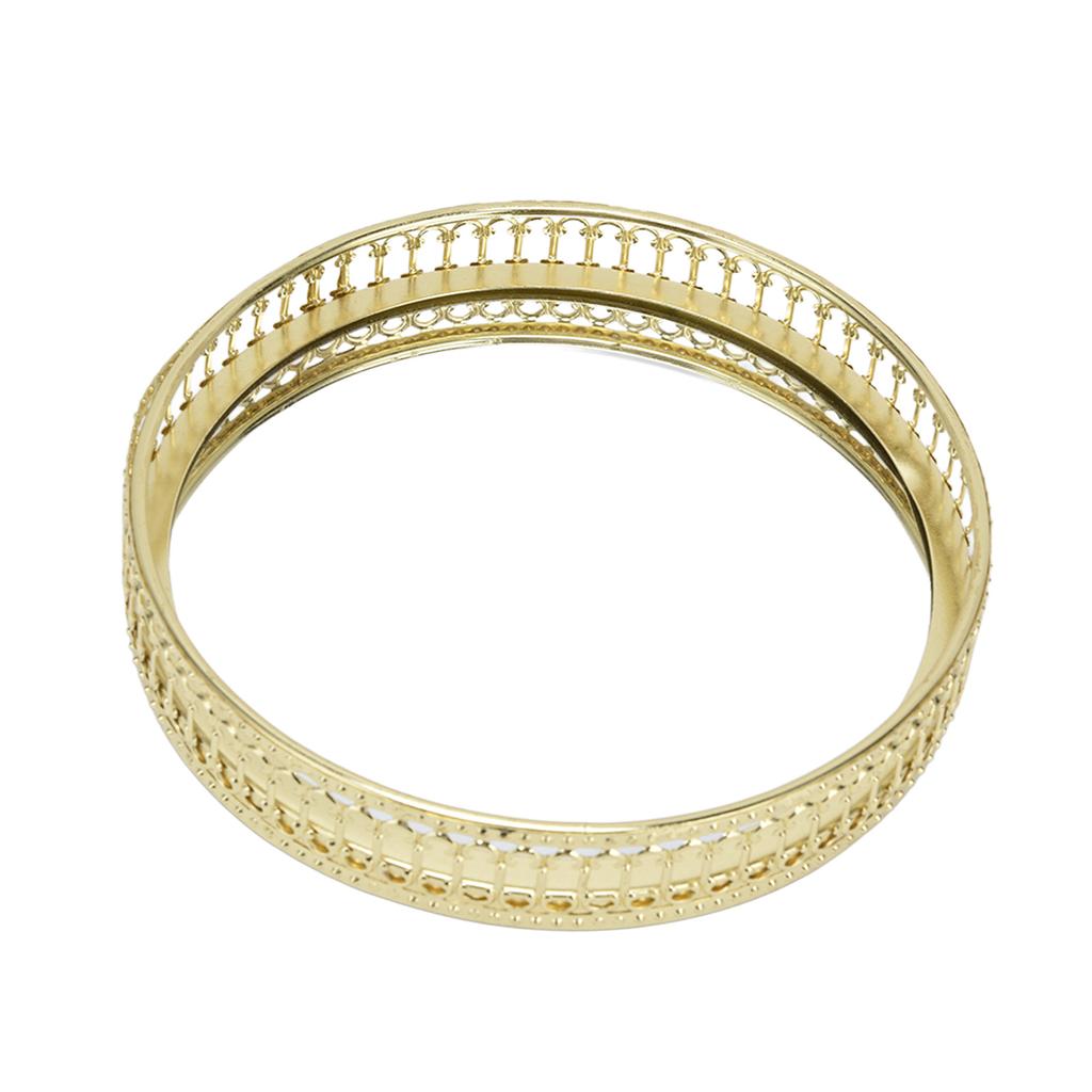 Spiegelablage Dekorativ Nordische Eisenkunst Gold Rund Leichter Luxus Schminktisch Organizer Klein Vertikaler Maserungstyp