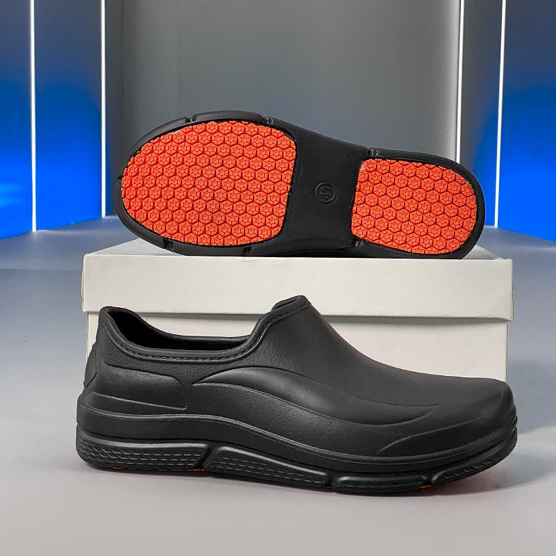 2026 Men Women EVA Chef Shoes Non-slip Waterproof Oil-proof Shoes Comfortable Workers Slippers Outdoor Fishing Shoes Size 36-45