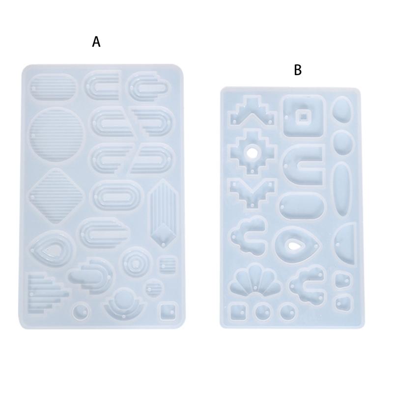 Resin Earring Molds DIY Crystal Epoxy Mold Stripe Shape Homemade Jewelry Silicone Mold for Making Earring Pendant Craft