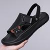 Summer Casual Soft-Soled Sandals Men'S Beach Shoes Men'S Leather Sandals Men'S Dragging Dual-Purpose Slippers 3