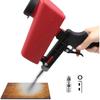 90psi Gravity Feed Sand Blaster Gun Kit - Hand Held Sand Blasting Spray Gun with 2 Nozzle Tips and Air Regulator Remove Paint, Rust, Stains, and