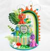 3PCS Dinosaur Theme Party Cake Topper Birthday Party Decorations Kids Boy Cake Decor