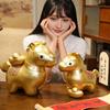 Golden Horse Plush Doll Horse Brings Wealth Zodiac with PP Cotton Filling Chinese New Year 2026 Gift for Home Decor & Blessings