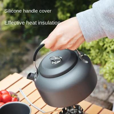 Outdoor Camping Kettle 1.4L Household Tea Kettle Camping Large Kettle 0.8L Portable Camping Aluminum Kettle