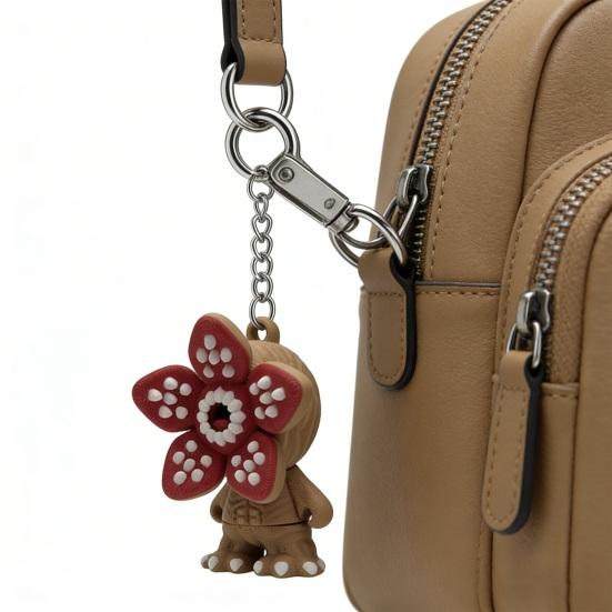 Keychain Pendant Cartoon Flower Design Plastic Key Chain for Lover Mother Sister Wife Girlfriend Birthday Christmas Charm