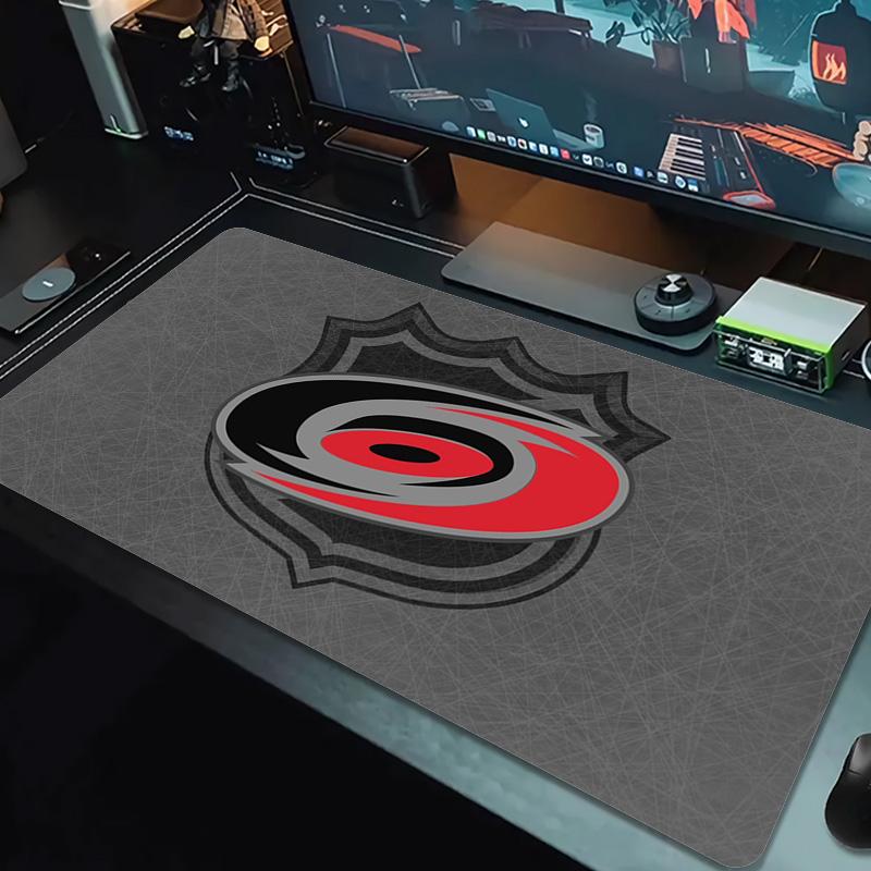 Carolina Hurricanes Logo Color Mouse Pad Large Gaming Table Cushion Non-slip Laptop Tablet Big Mousepad XXL Mat Mini PC Playmat With Lock edge