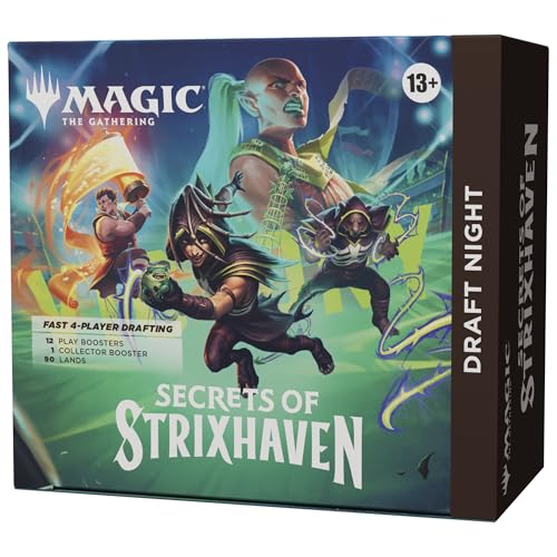 Magic: The Gathering "Secrets of Strixhaven" Draft Night English Version MTG Trading Card Wizards of the Coast SOS D53450000