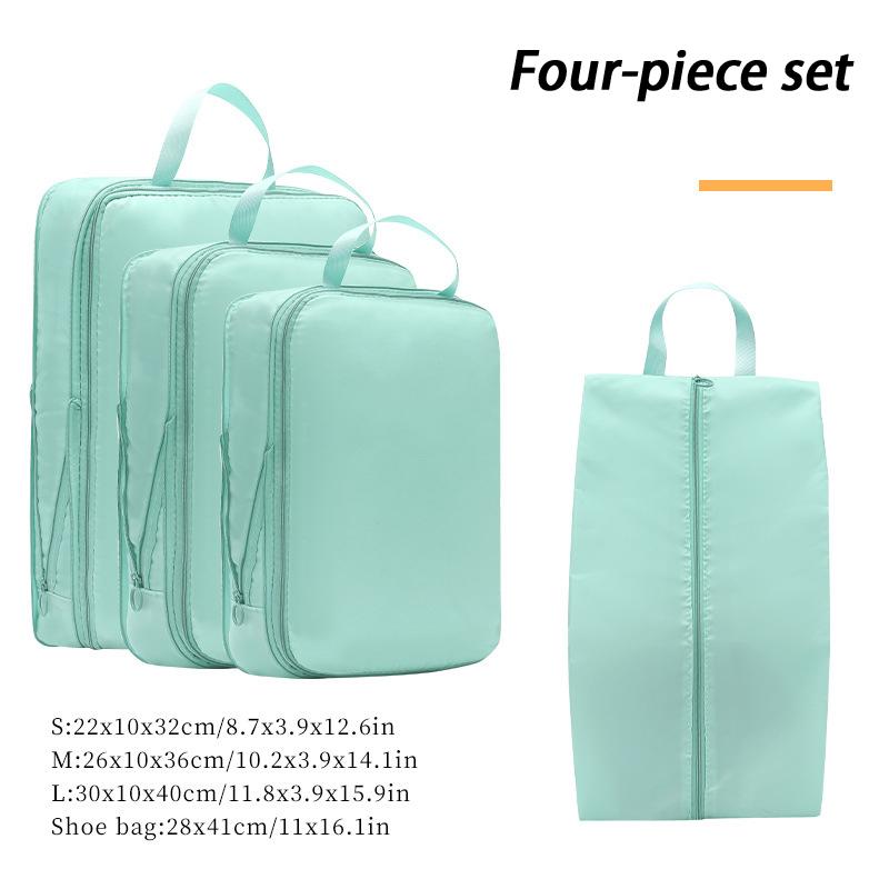 4 Stück Kompressions-Reise-Aufbewahrungsbeutel Dicke Reißverschluss-Aufbewahrungsbeutel Reiseaccessoires Reise-Organizer-Taschen