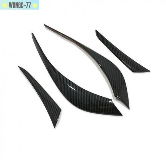 Carbon Fiber ABS Rear Tail Light Eyebrow Cover Trim For Mazda CX-5 CX5 2018-