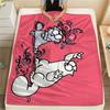 1 Pezzo Coperta in Flanella con Stampa Simon's Cat, Alta qualità Confortevole per Tutte le Stagioni, Decorazione per la Casa, Calore e Comfort, Perfetta per Regali di Natale