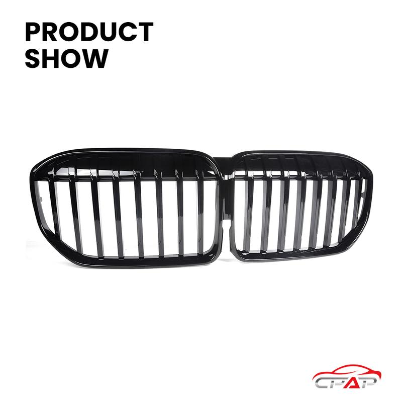 Front Grills Bumper Kidney Hood Radiator Grille Replacement For BMW 7 Series G11 G12 LCI 2020-IN Gloss Black Grilles