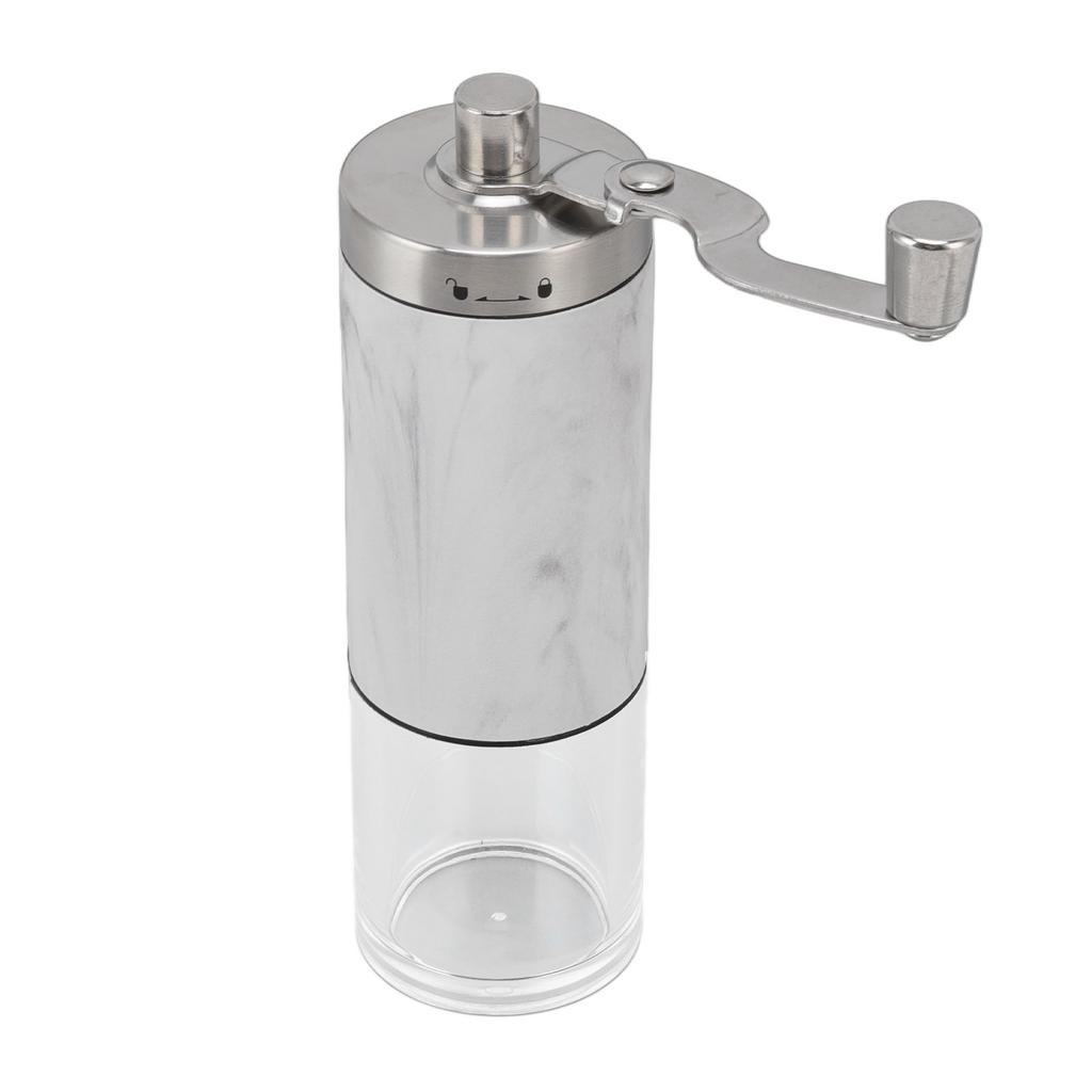 Portable Hand Coffee Bean Grinder Mini Burr Grinder with Adjustable Settings for Drip Coffee Rock Grain Style