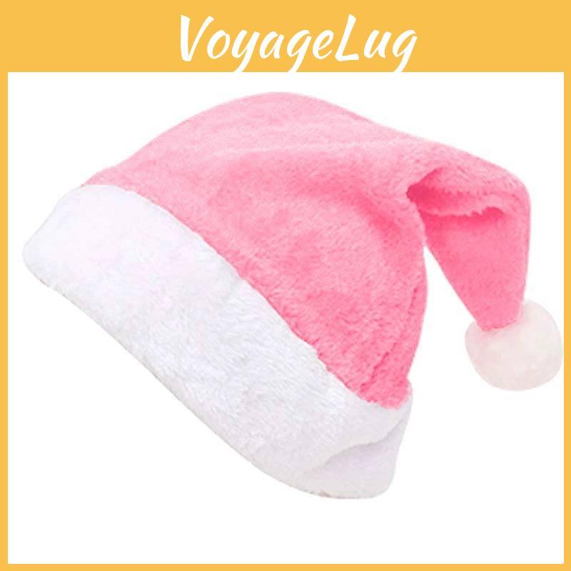 Hats Santa Comfortable With Plush Ball Design Suitable For Decoration Christmas